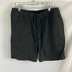 NWT Hurley Cotton Ripstop Pull On Shorts Black Size XL